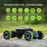Remote Control Stunt Car – 2.4G Gesture & Watch Controlled RC Car | High-Speed Drift Toy